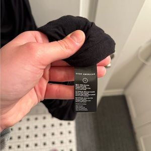 GOOD AMERICAN Ruched Tank Dress